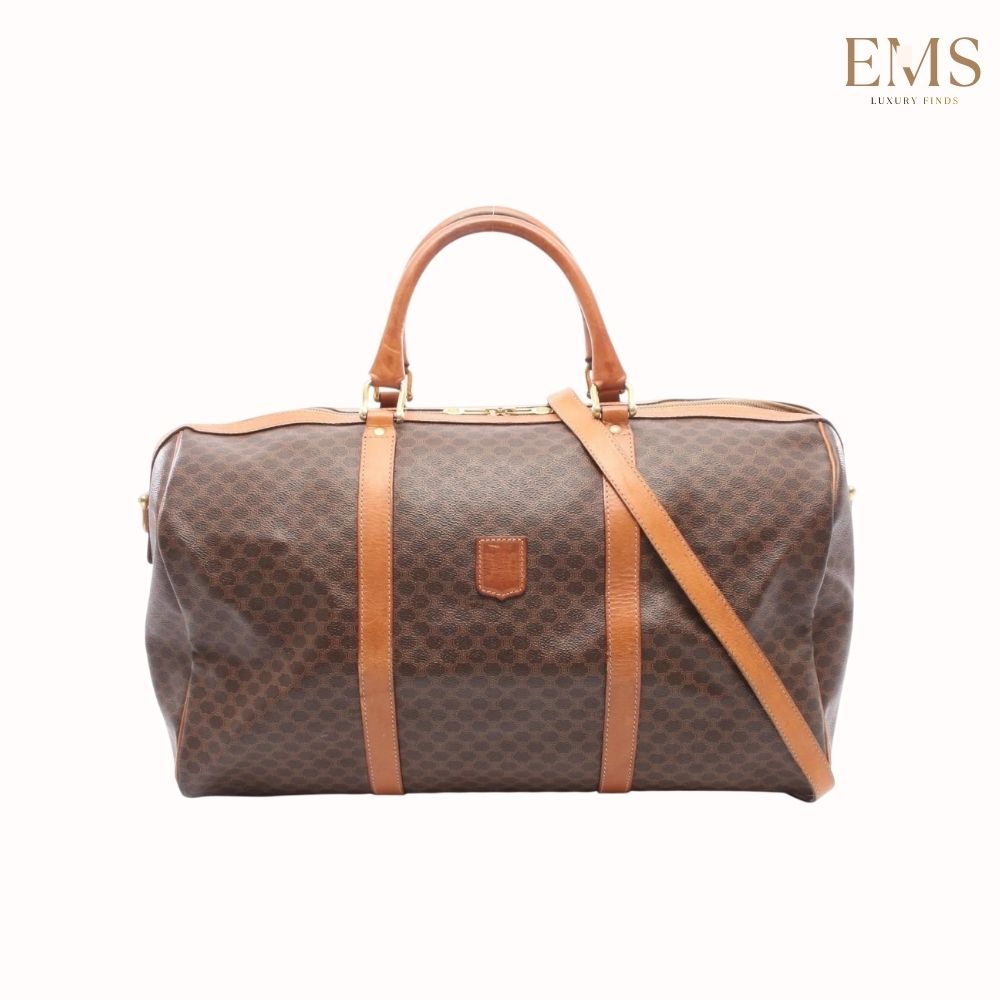 Celine Macadam Boston Bag | Dark Brown