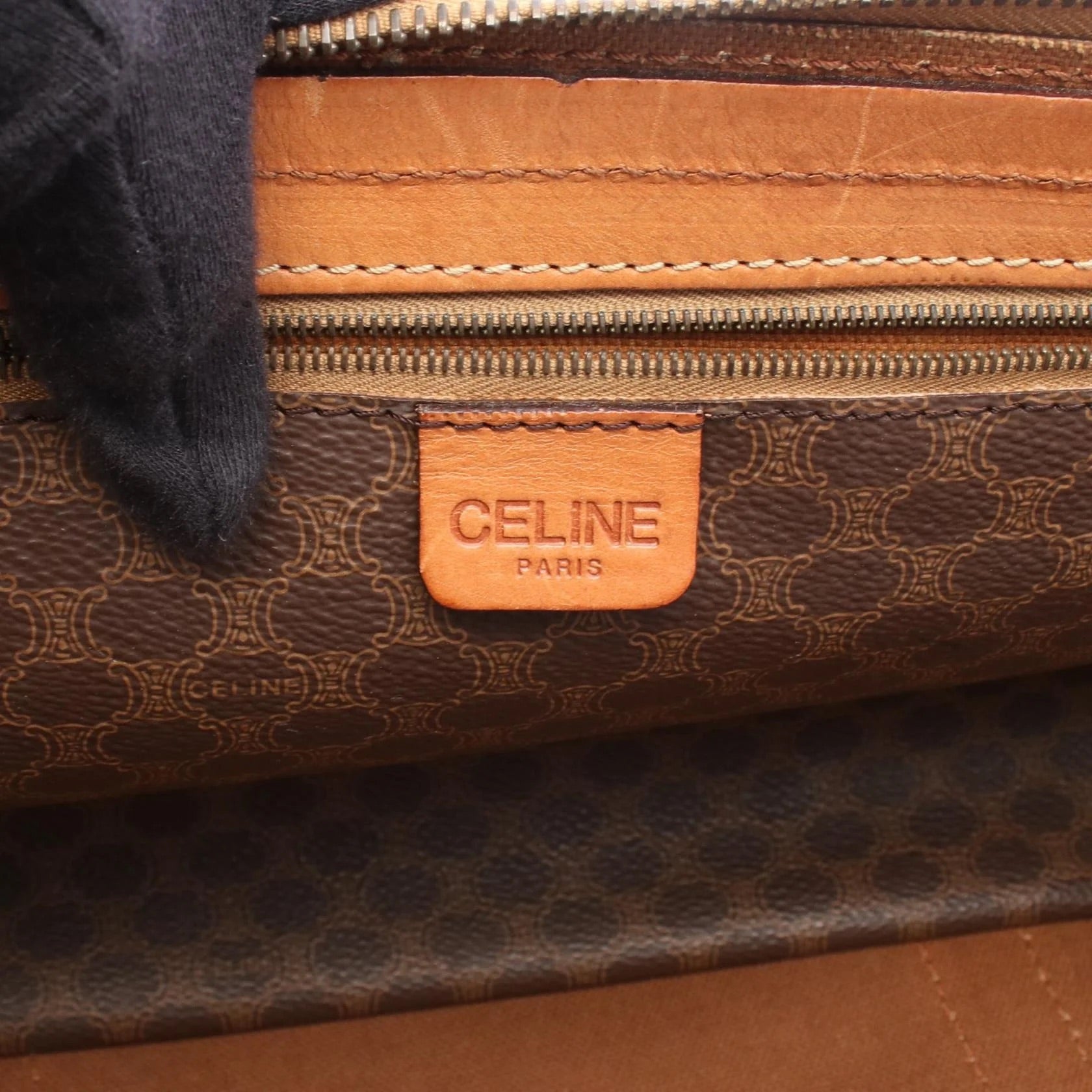 Celine Macadam Boston Bag | Dark Brown
