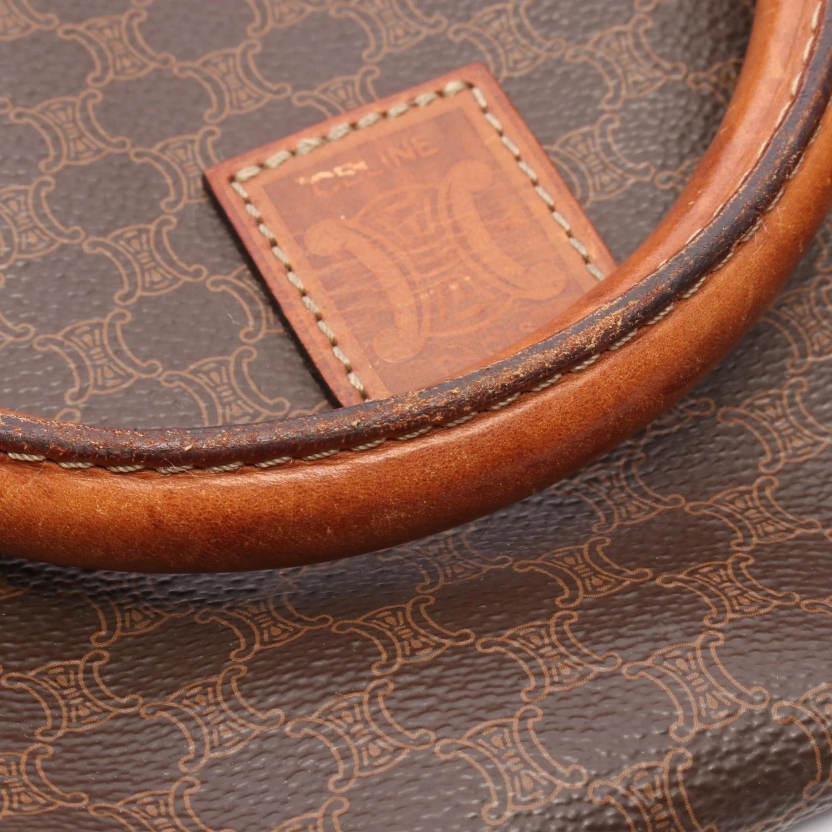 Celine Macadam Boston Bag | Dark Brown