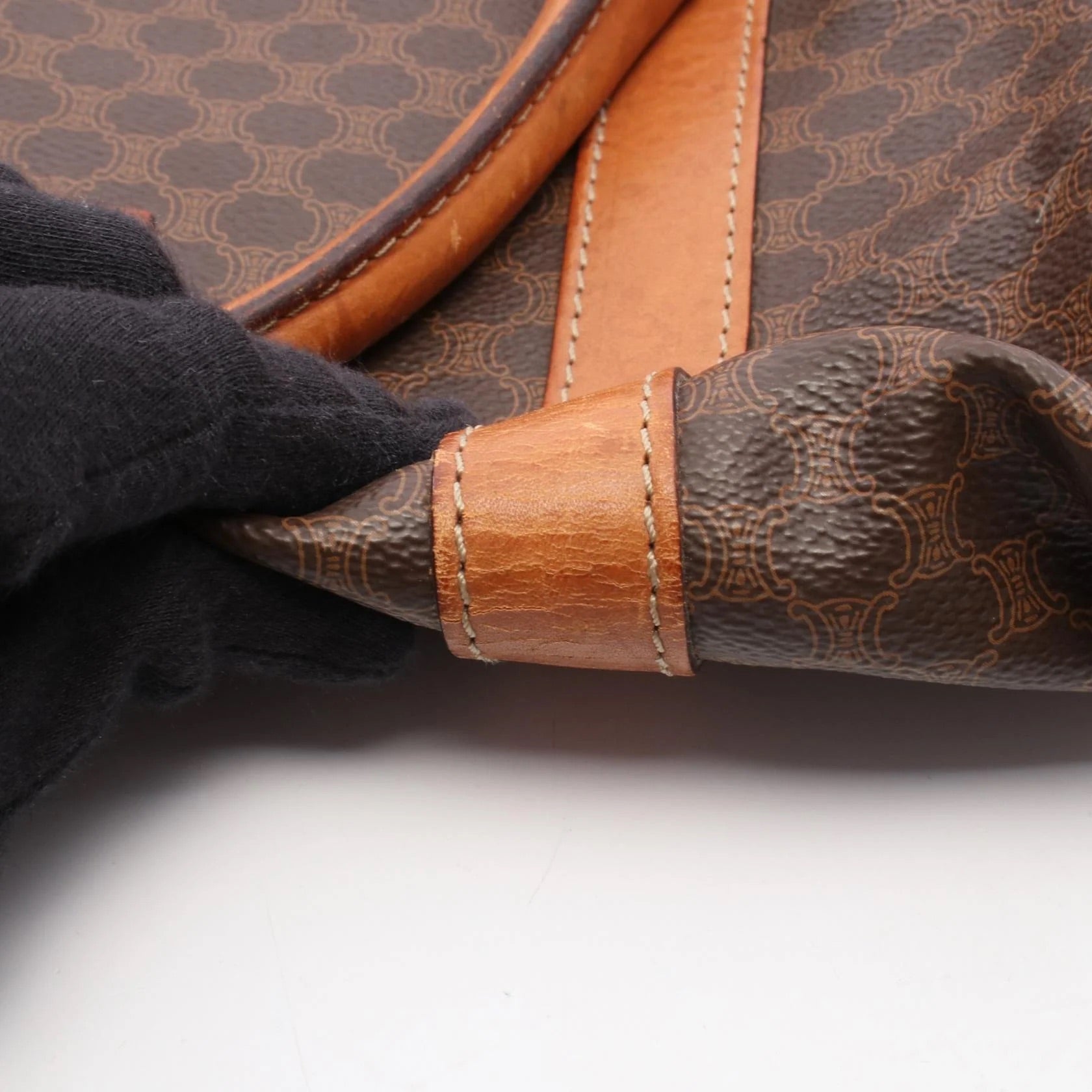 Celine Macadam Boston Bag | Dark Brown