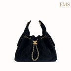 Chanel 25 Suede Quilted Small Hobo bag | Black