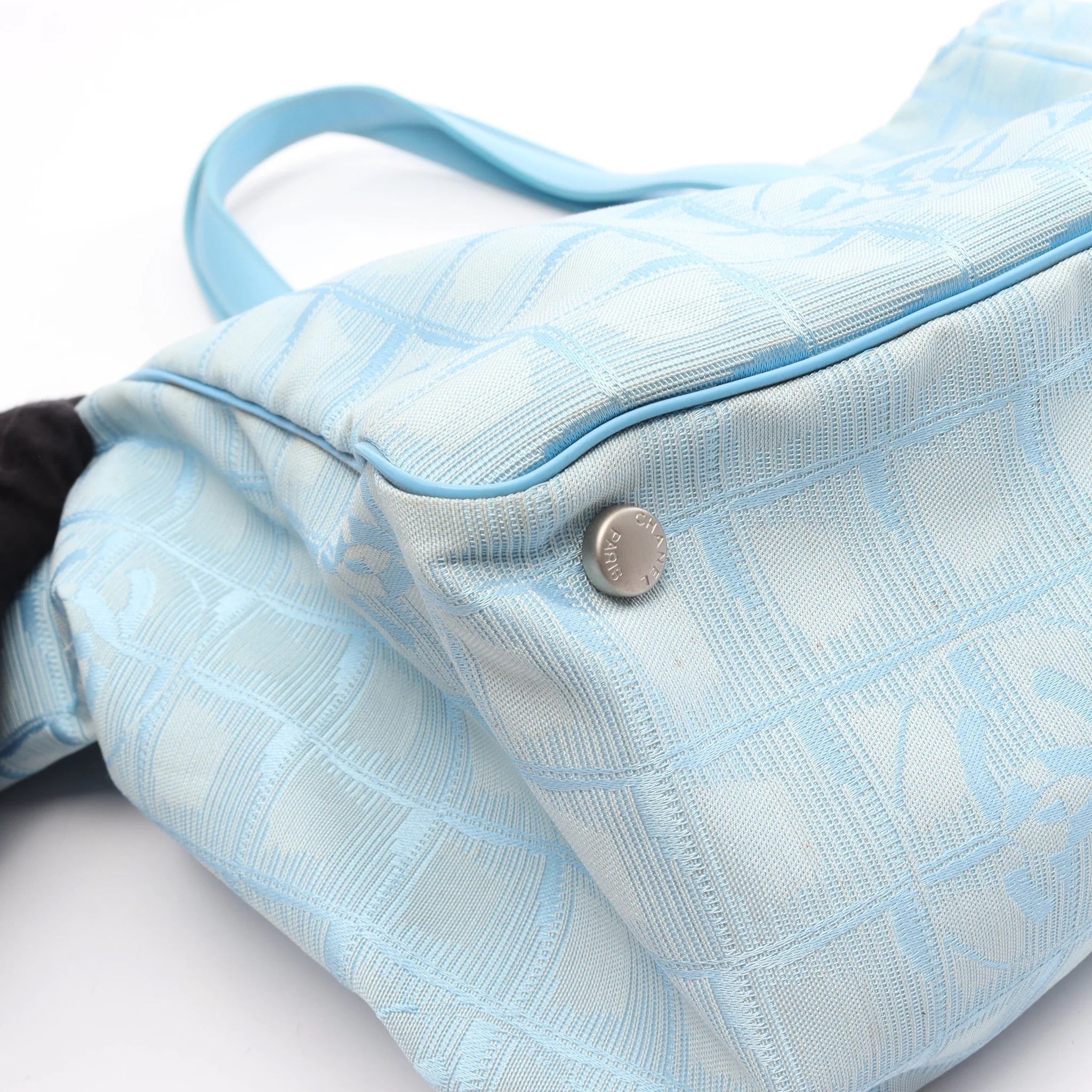Chanel New Travel Line MM Handbag | Light blue