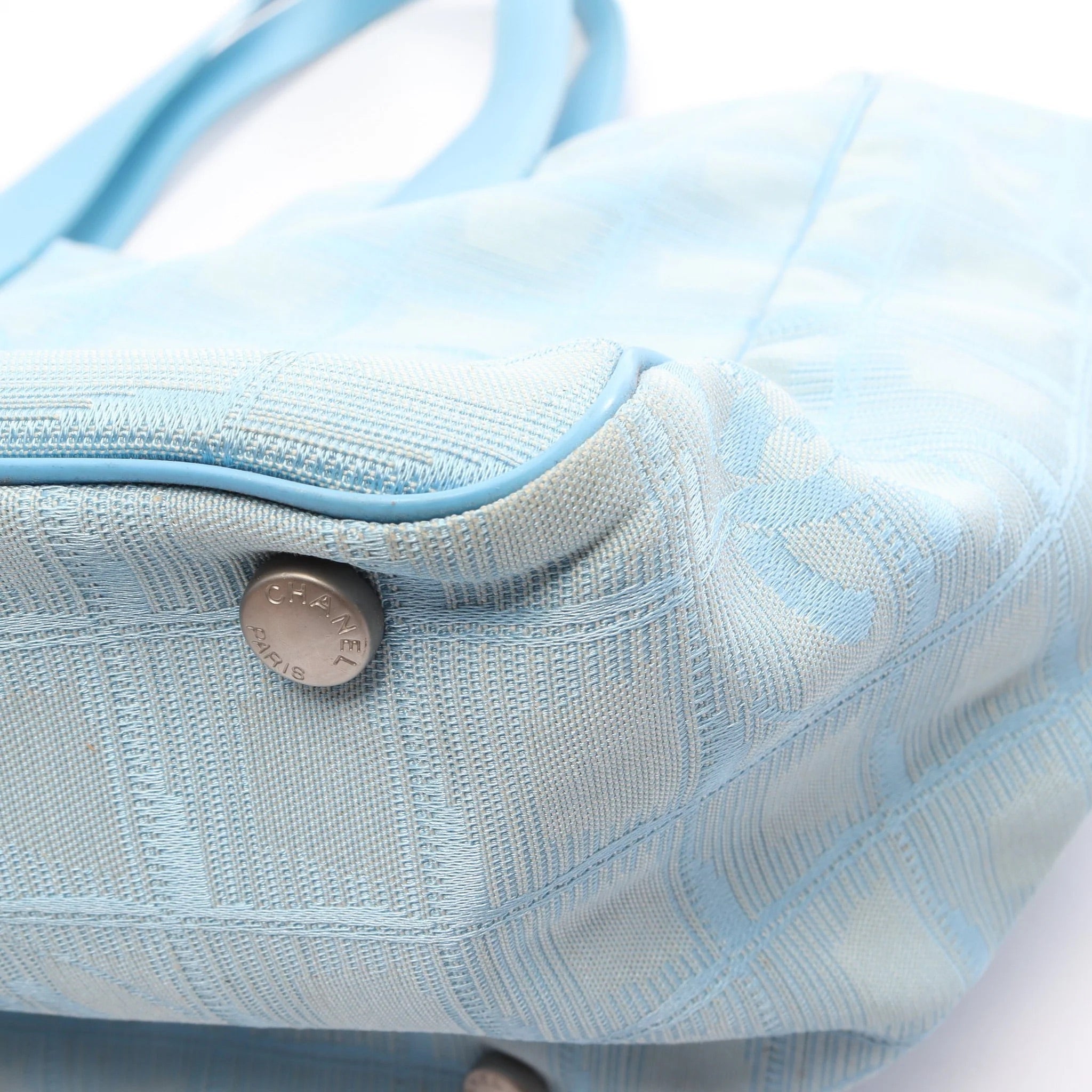 Chanel New Travel Line MM Handbag | Light blue