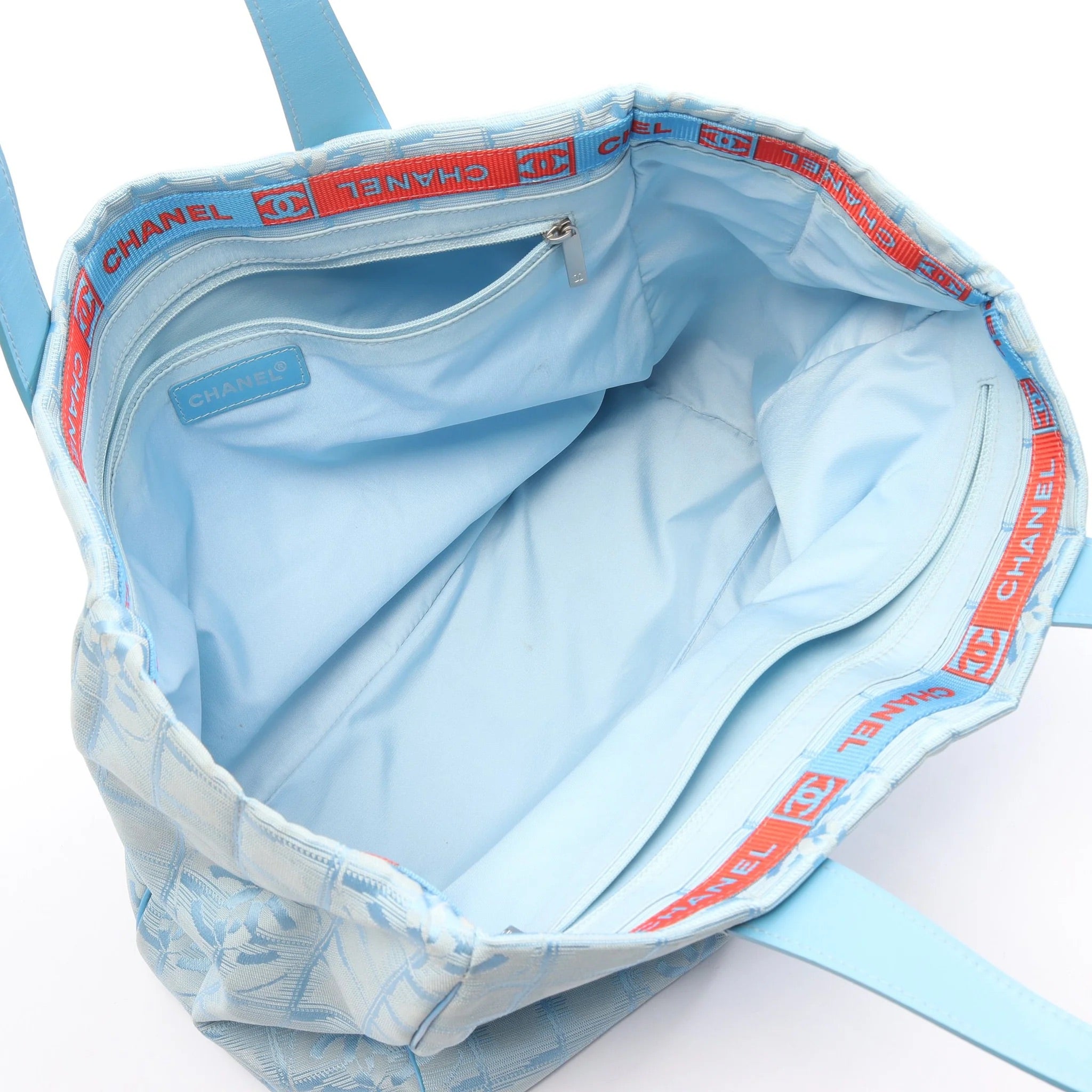 Chanel New Travel Line MM Handbag | Light blue