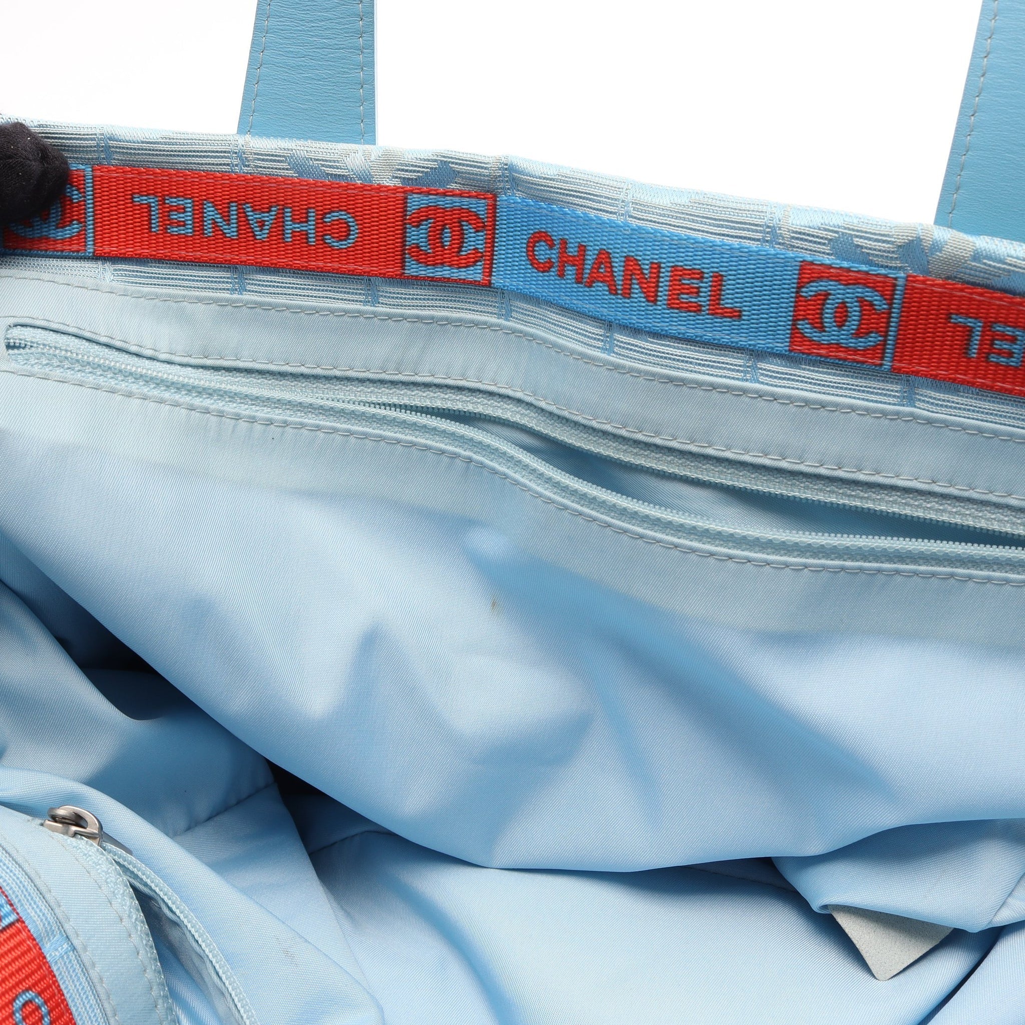Chanel New Travel Line MM Handbag | Light blue