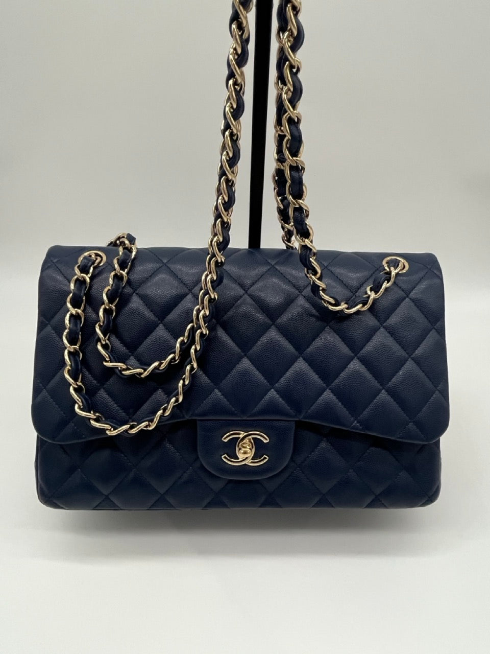 Chanel Classic Jumbo Double Flap | Navy Blue