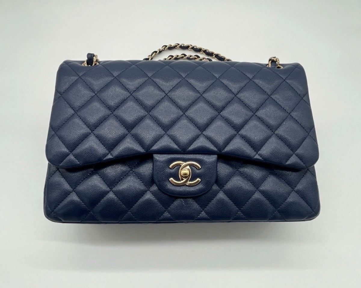 Chanel Classic Jumbo Double Flap | Navy Blue