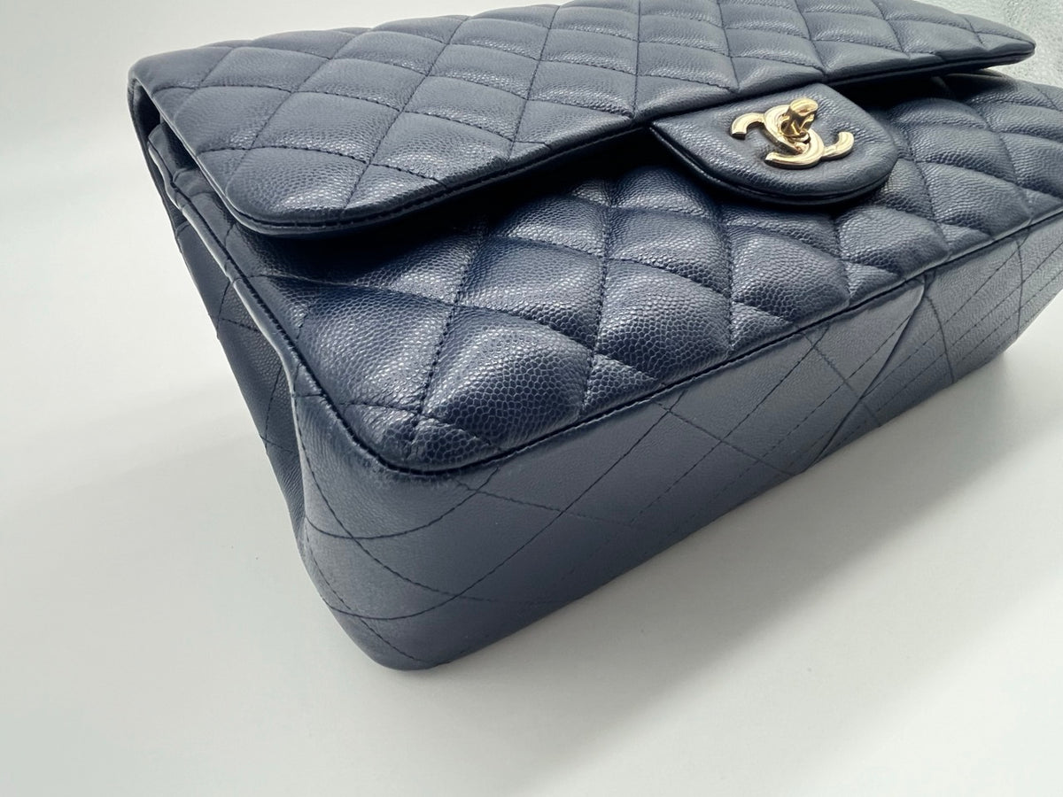 Chanel Classic Jumbo Double Flap | Navy Blue