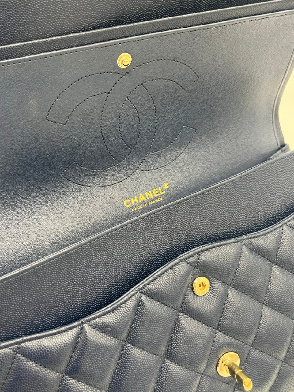 Chanel Classic Jumbo Double Flap | Navy Blue