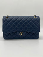 Chanel Classic Jumbo Double Flap | Navy Blue