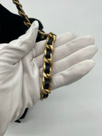 Chanel 25 Suede Quilted Small Hobo bag | Black