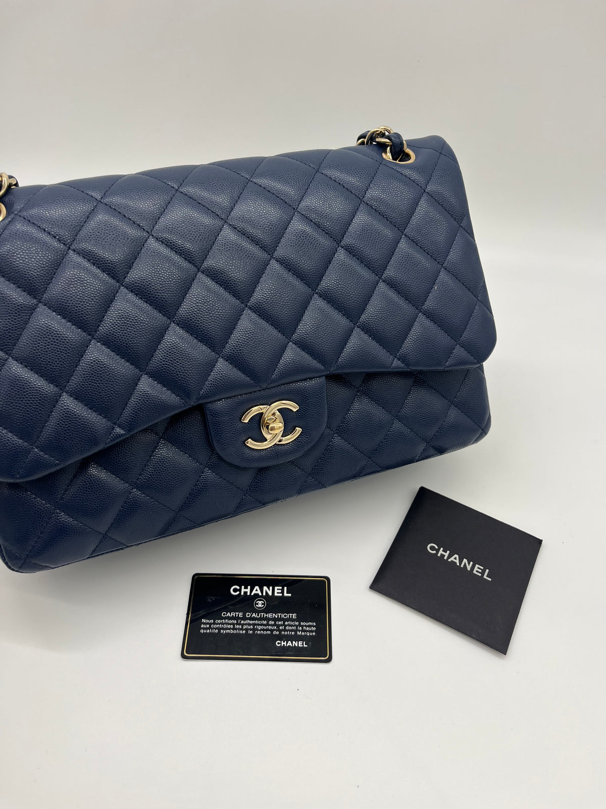 Chanel Classic Jumbo Double Flap | Navy Blue