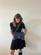 Chanel Classic Jumbo Double Flap | Navy Blue