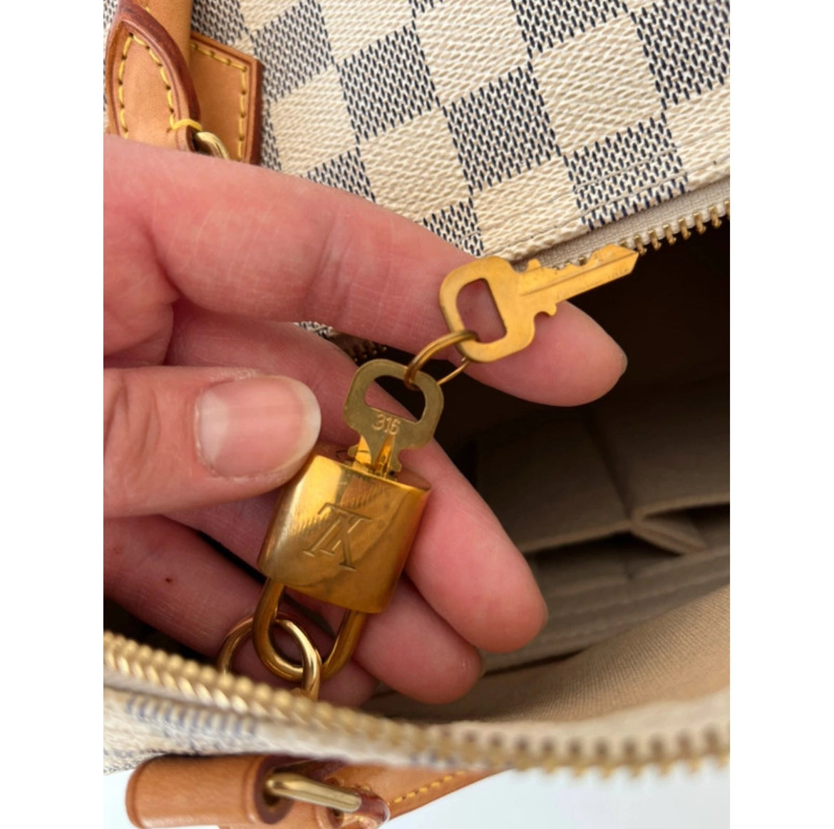 Louis Vuitton Speedy 30 Damier Azur
