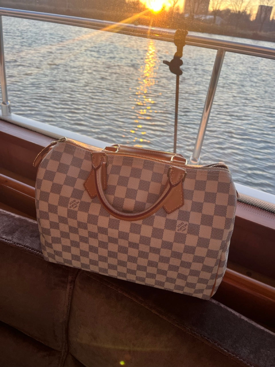 Louis Vuitton Speedy 30 Damier Azur
