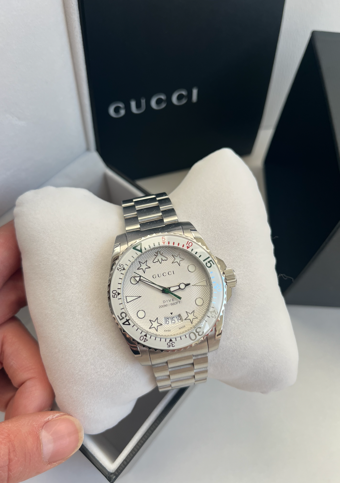 Gucci Dive watch - Silver White